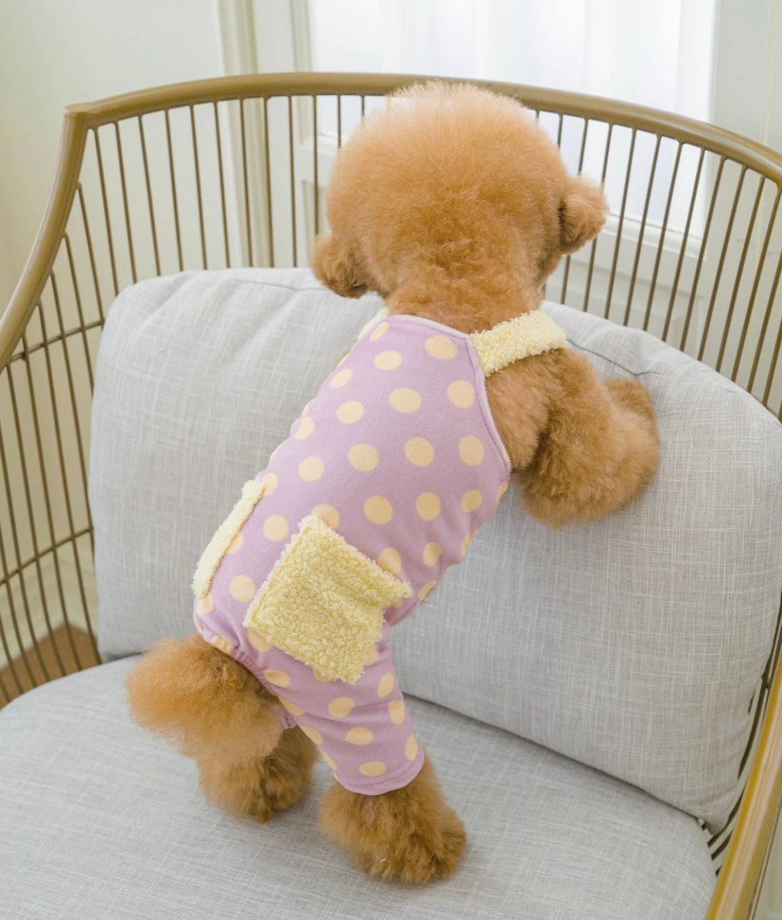 louisdog ロンパース Louisdog ルイスドッグ ボタンロンパース【ヴィンテージブルー】